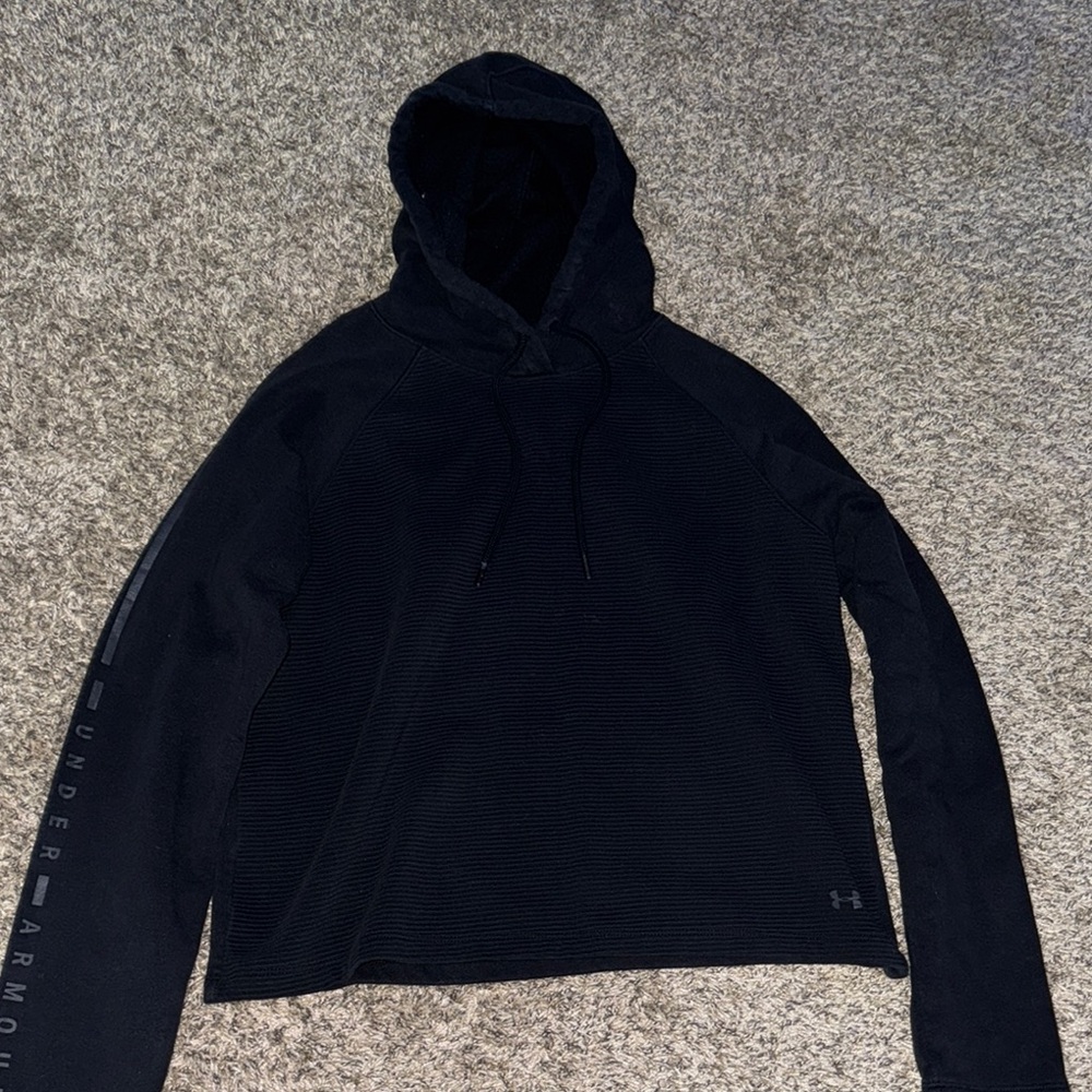 Under Armour Black Crew Neck Sweater Casual Knit